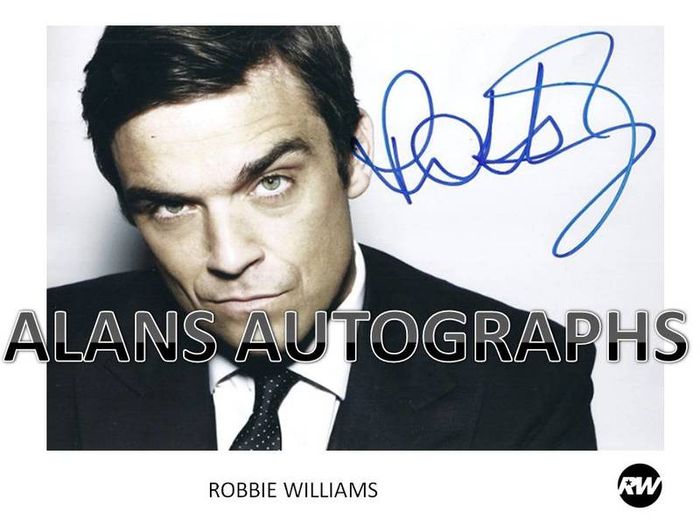 Robbie Williams Autograph