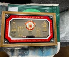1968 Manchester United European Cup Winners Mirror Plaque