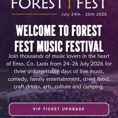 Forest Fest Adult wkend tkt X1 & family camping wkend pass