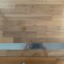 Wood and glass dining table Image 6