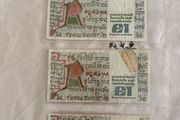 1 pound punt irish notes used for 10 euro each