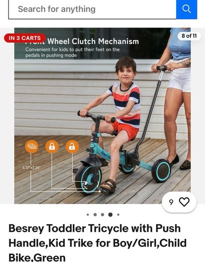 besrey 7-in-1 Toddler Trike Tricycle