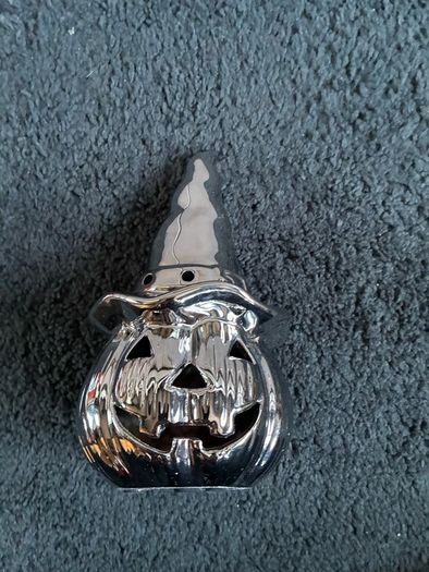 Pumpkin silver ornament