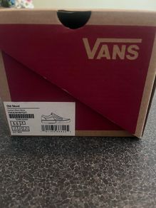 Brand new black Vans in the box