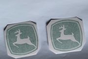 John Deere Deers decals stickers x 2