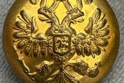 15 Antique Imperial Russian Military Uniform Buttons   Double Headed Eagle Emblem 19th Century