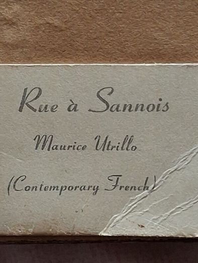 Rue A Sannais by Utrillo