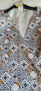 white printed dress