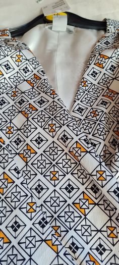 white printed dress