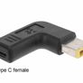 Type-C Female to Square DC Male Power Charger Adapter for Lenovo Thinkpad Laptop Image 2