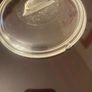 Vintage Glass Sugar Bowl/Butter Dish with Lid Image 7