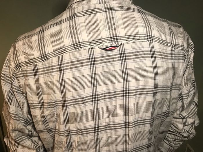 Tommy Hilfiger Mens Long Sleeve Check Shirt Size Large