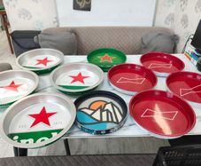 Beer trays Heineken, Irelands edge, budweiser