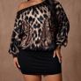 BNWT Fab Lepard Print Dress size 20 (adjustable lenght) Image 4