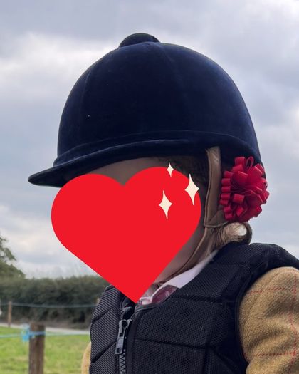 Charles Owen navy velvet hat