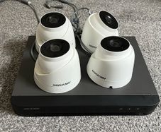 Hikvision 8-Channel DVR with 4 Cameras (Working Condition)