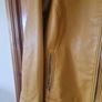new faux leather fully lined mustard jacket sz 28/30 Image 3