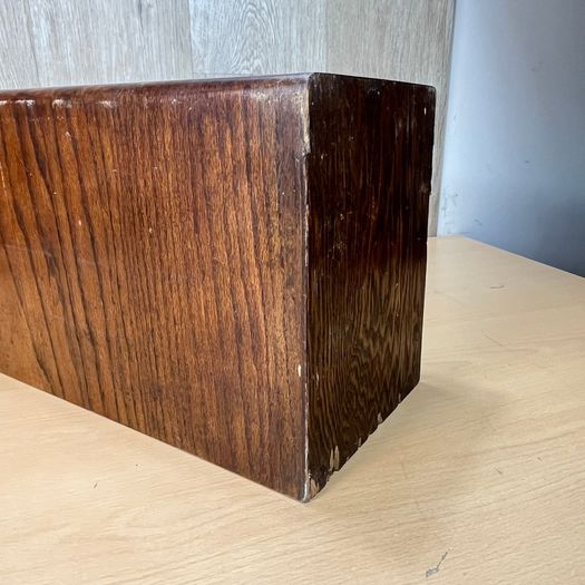 Victorian Oak Index Card Drawer - Large - 50cm x 17cm x 24cm