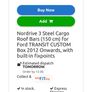 Three-bar roof rack for Ford Transit van Image 3