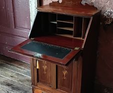 A Victorian inlaid mahogany Writing Bureau