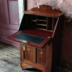 A Victorian inlaid mahogany Writing Bureau