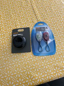 Brand New Bicycle Bell and Mini LED lights - Halfords