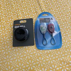 Brand New Bicycle Bell and Mini LED lights - Halfords