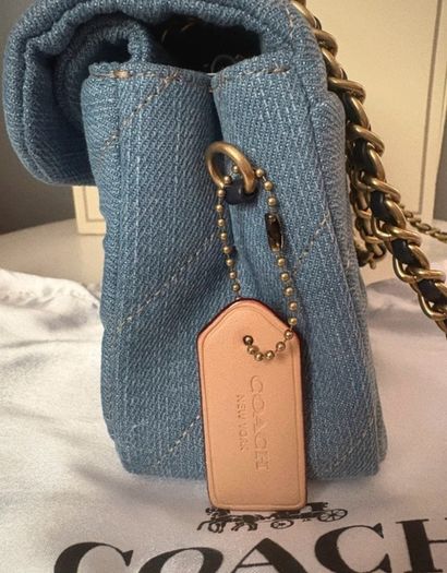 Coach Tabby 26 in quilted denim