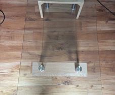 Glass coffee table