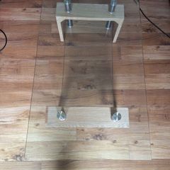 Glass coffee table