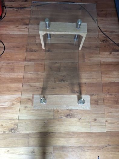 Glass coffee table