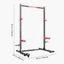 Multifunctional Squat Rack for Home Gym Power Cage Rack Width-Adjustable Workout Strength Training Equipment with 6 Band Pegs, Landmine Attachment & Safety Bars for Bench Press Squats Pull-Up Image 2