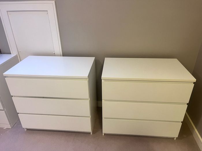 IKEA malm 3 drawers (x2)