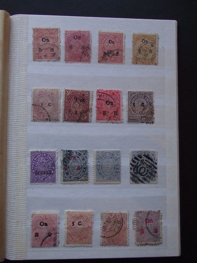 A extensive collection of Stamps from Indian States, presented in the album