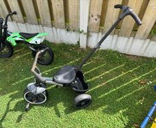 QPlay Elite Pro 2-in-1 Trike with Push Bar Black