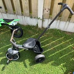 QPlay Elite Pro 2-in-1 Trike with Push Bar Black