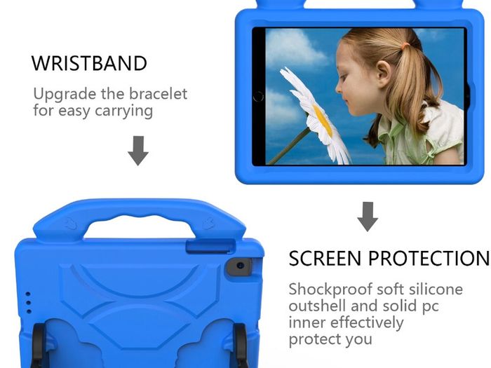 For Apple iPad Mini 1 / 2 / 3 Kids Friendly Case Shockproof Cover With Thumbs Up - Blue