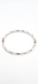 Vintage Sterling Silver Twisted Bangle