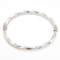 Vintage Sterling Silver Twisted Bangle