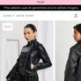 womens faux leather biker jacket Image 2