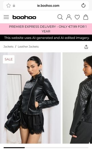 womens faux leather biker jacket