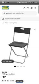 Foldable chairs