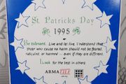 Vintage 1995 st patricks day tile