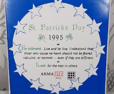 Vintage 1995 st patricks day tile