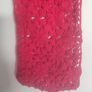 Shocking Pink Crochet Scarf Image 2