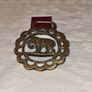 Antique solid brass Elephant medallion Image 4