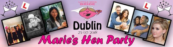 Personalised Hen Party Banner Poster with photos