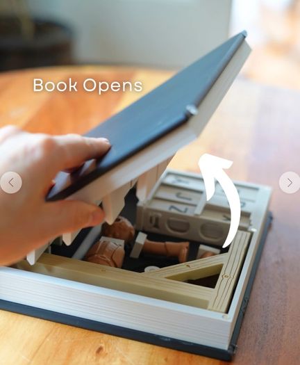 Book-Shaped Hangman Game  Family Word Game  Unique Gift