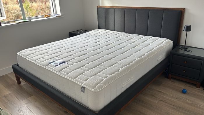 Super King Bed and Mattress with side tables