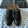 Chanel 100% calfskin leather brogues oxfords unisex wingtip size 4.5 Image 10